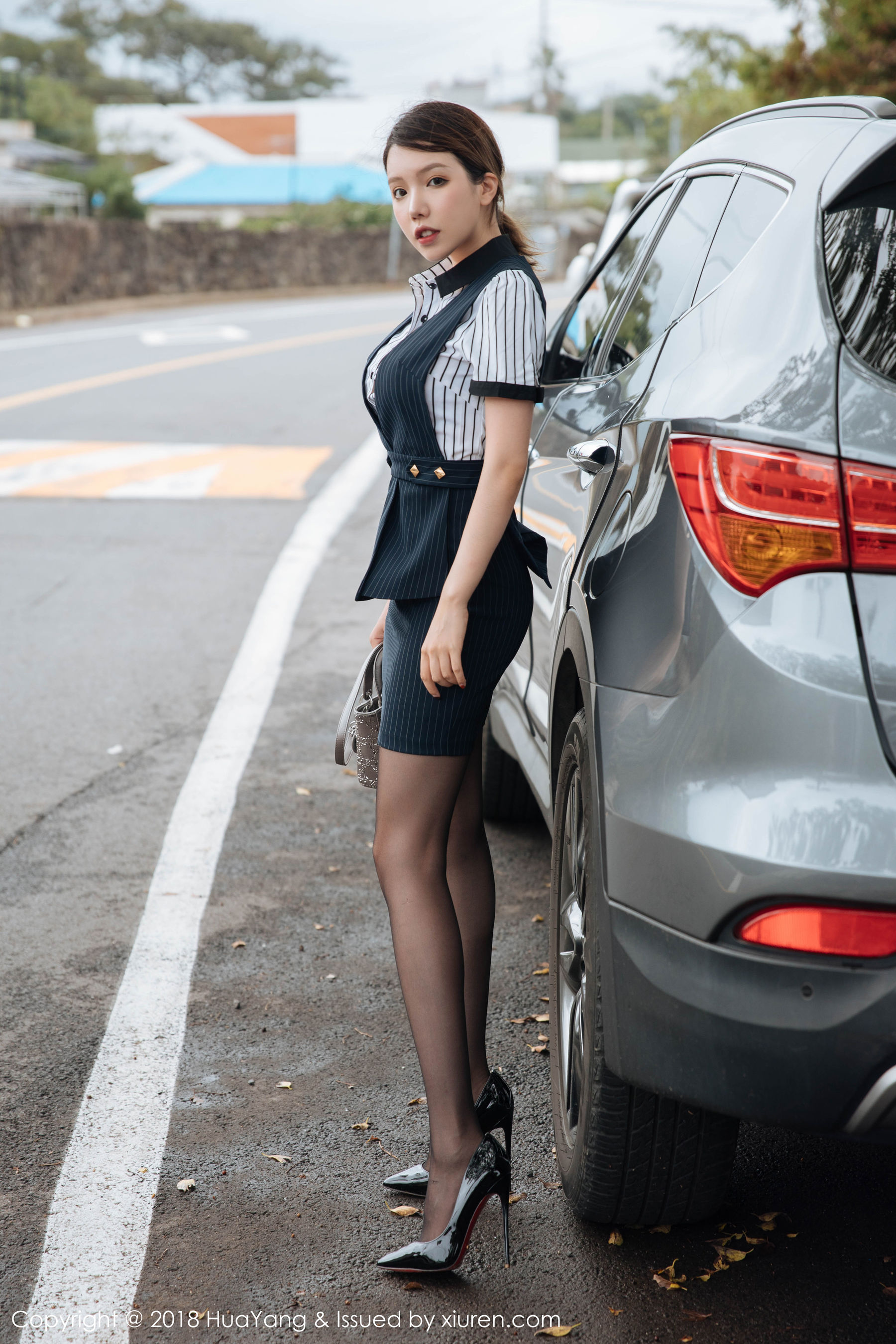 黄楽然《黑丝诱惑精彩呈现》 [花漾HuaYang] Vol.087 写真集