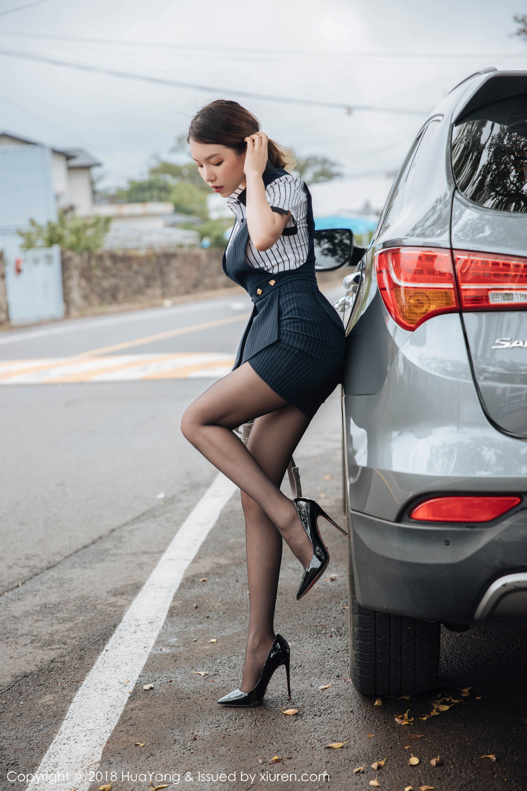 黄楽然《黑丝诱惑精彩呈现》 [花漾HuaYang] Vol.087 写真集