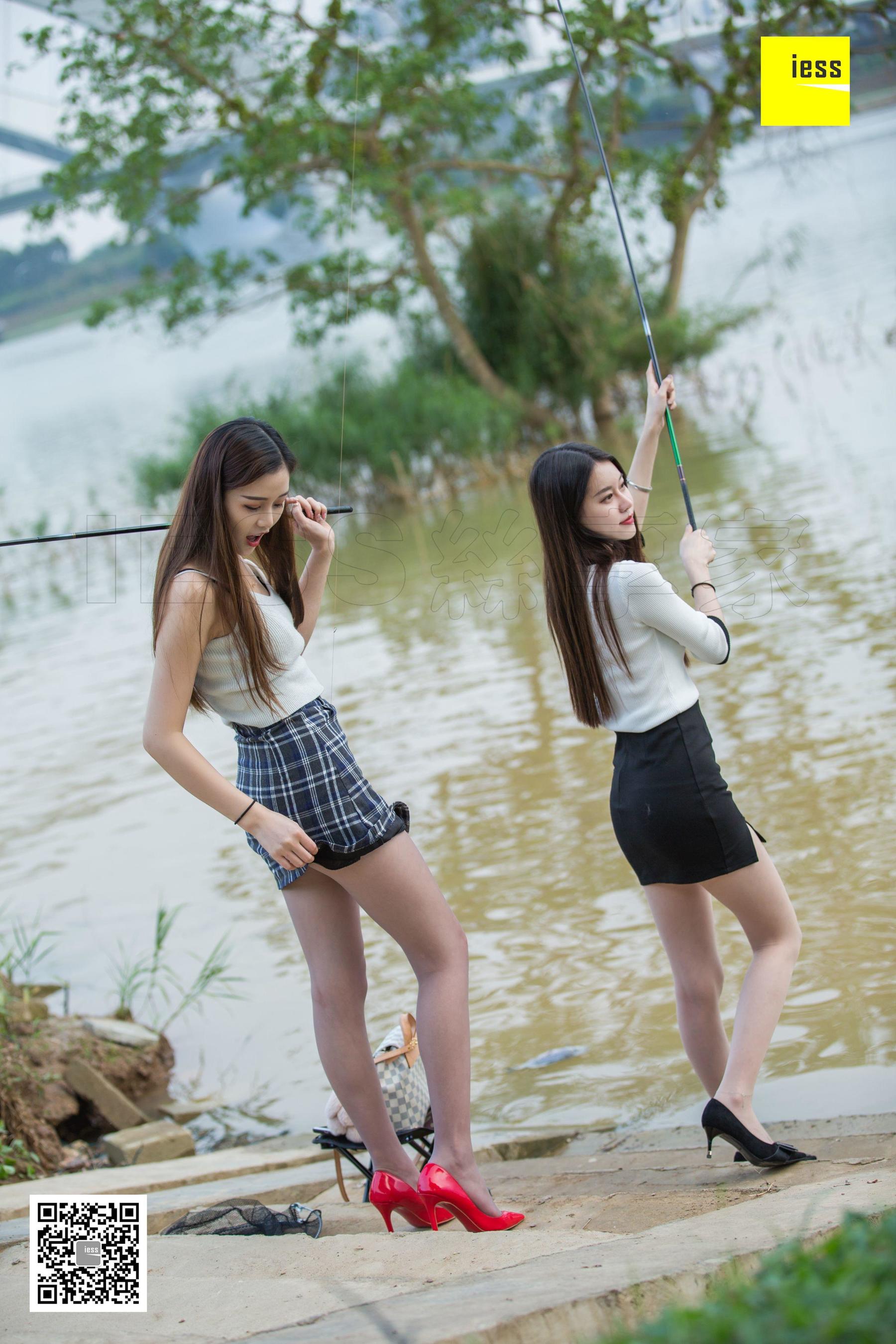 模特佳佳&amp;九妹 《钓鱼还是钓丝？》 [异思趣向IESS] 写真集