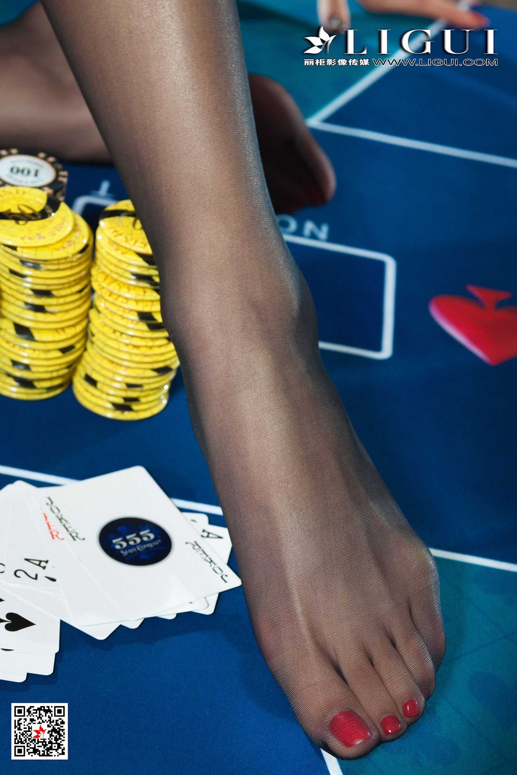腿模筱筱《赌场黑丝女王》 [丽柜Ligui] 写真集
