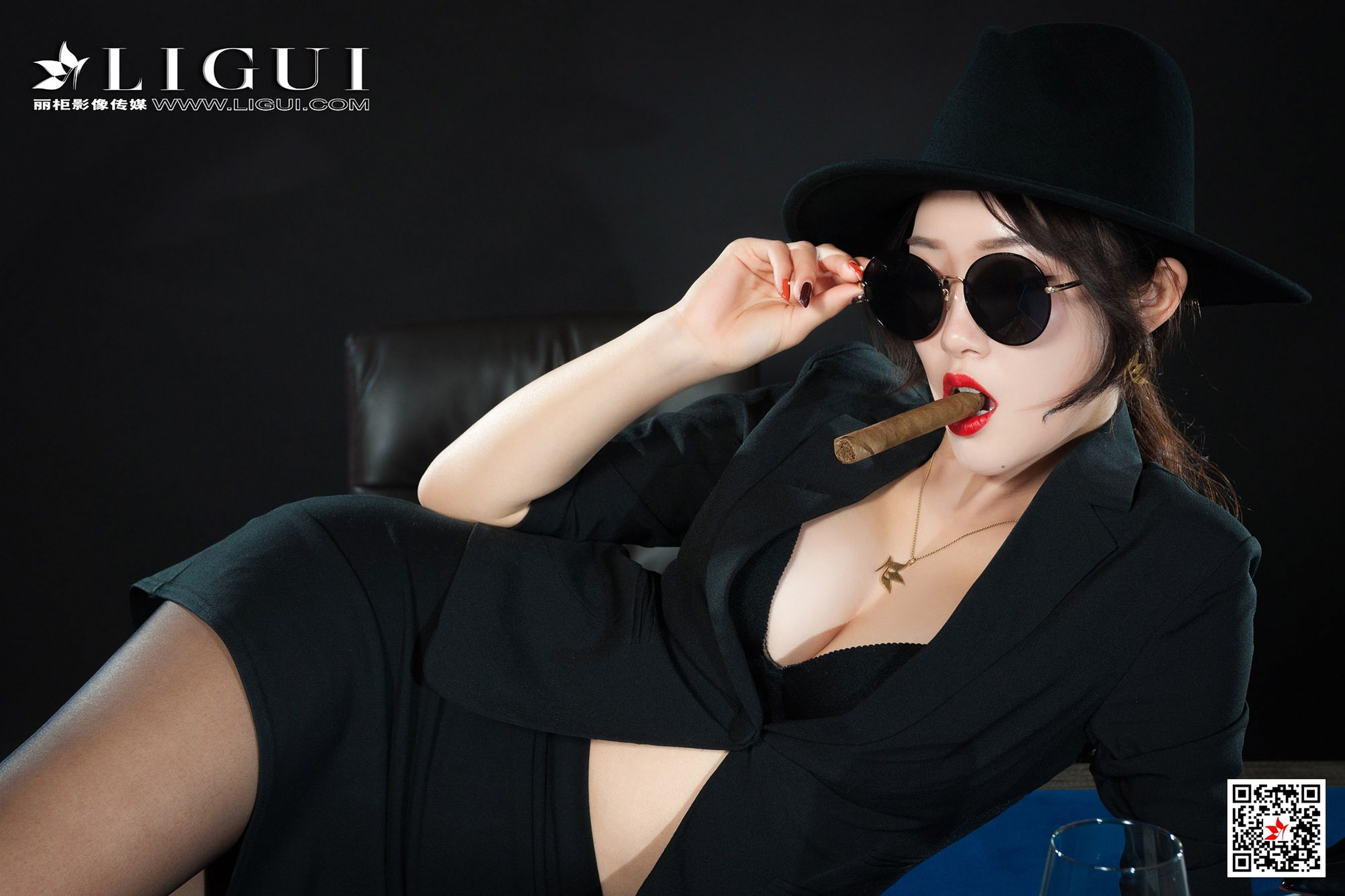 腿模筱筱《赌场黑丝女王》 [丽柜Ligui] 写真集