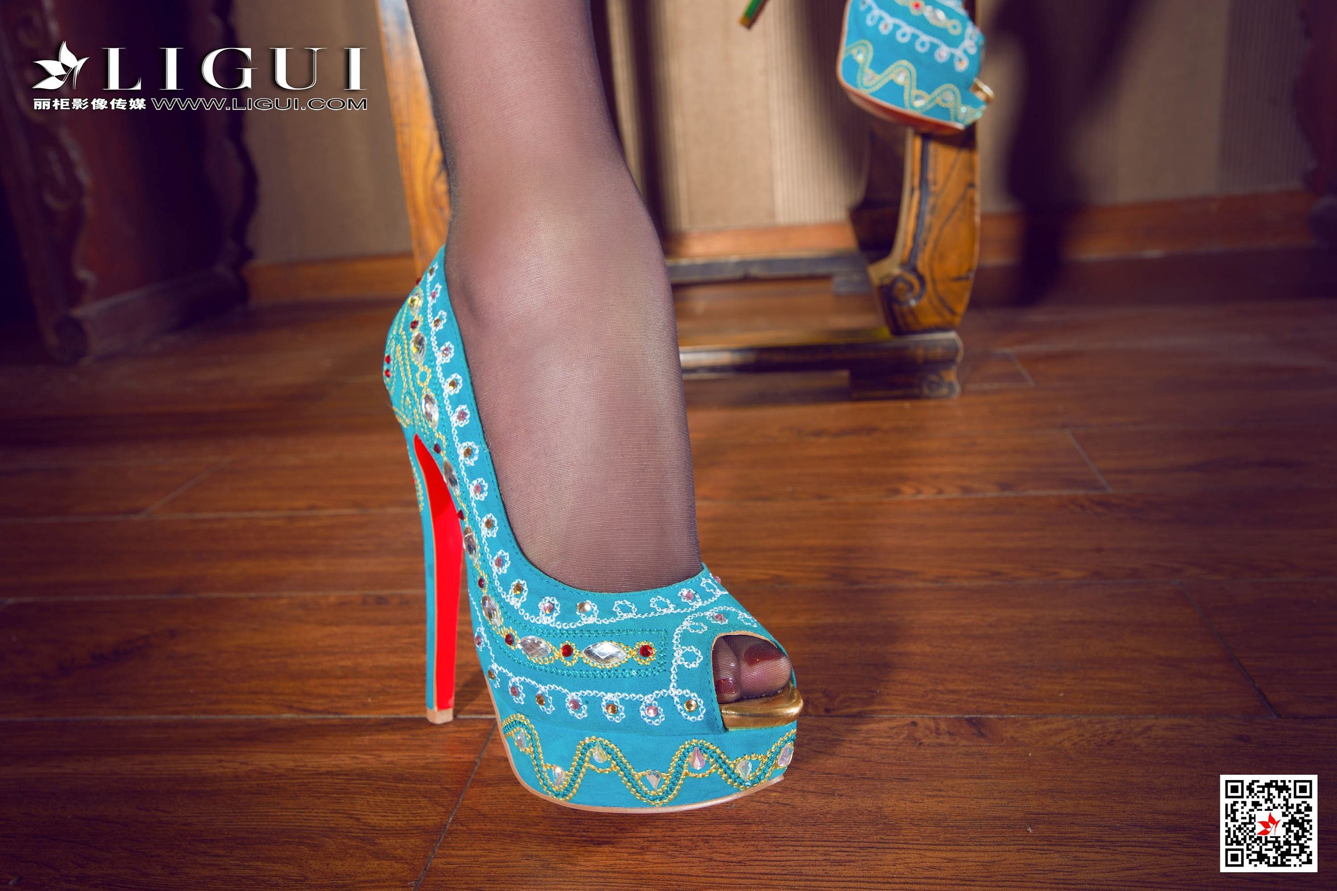 佳怡《蓝色妖姬》 [丽柜Ligui] 网络丽人 写真集