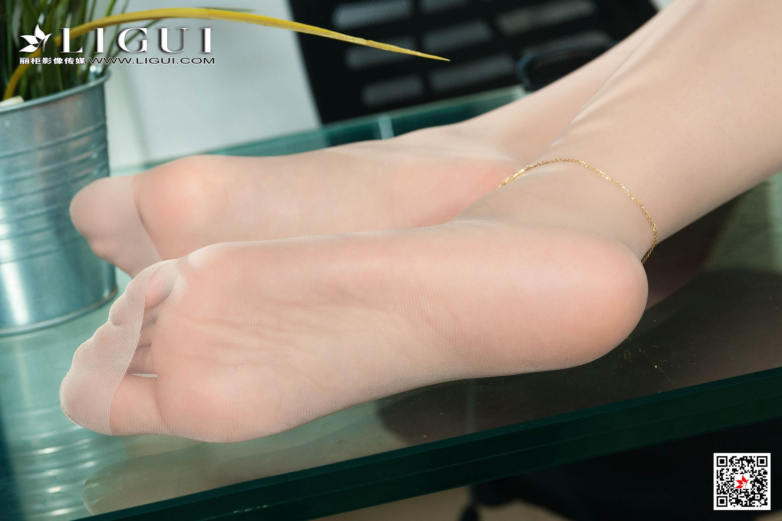腿模若溪《肉丝袜OL丝足》 [丽柜Ligui] 写真集