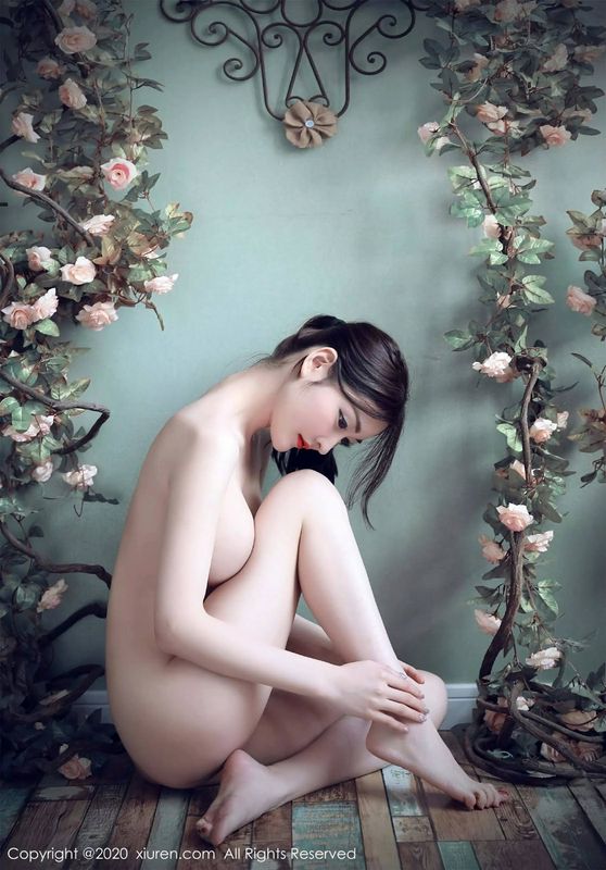 沈梦瑶XiuRen秀人网高清写真图VOL.1987花精灵主题私房系列仙美与性感兼具