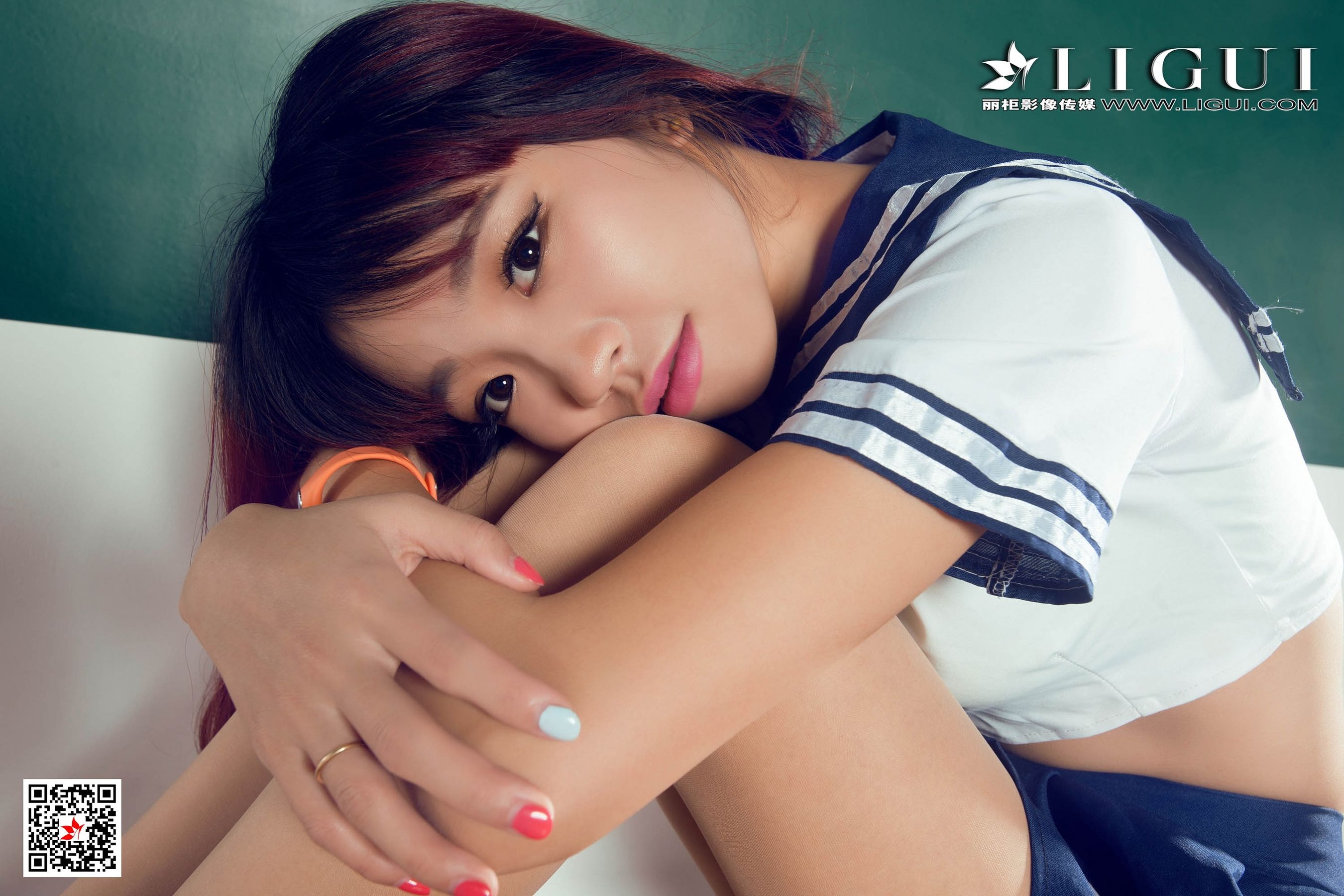 腿模ALAN《教室丝足高跟》 [丽柜Ligui] 写真集