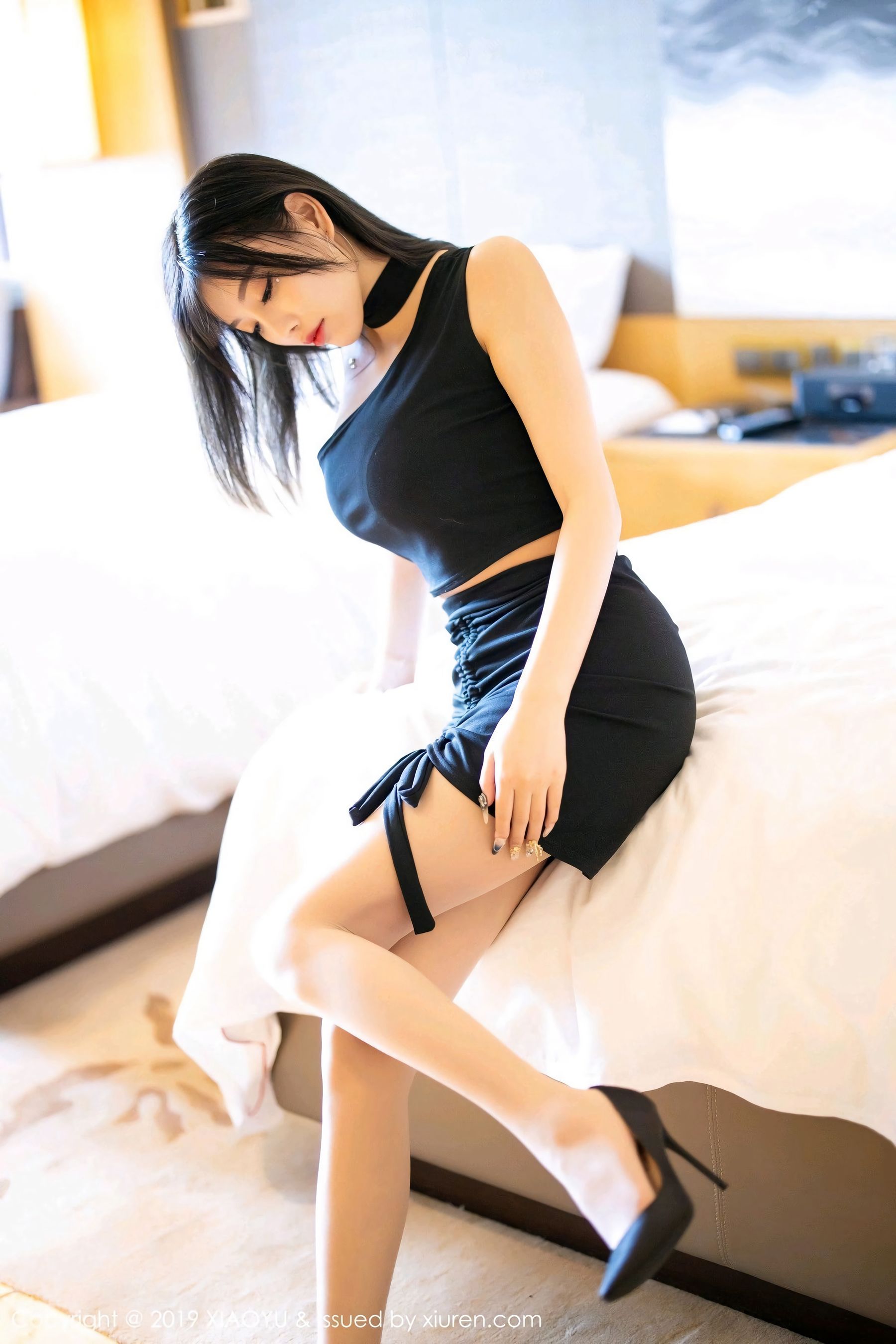 杨晨晨sugar《黑丝内衣的魅惑与丝袜的朦胧诱惑》 [语画界XIAOYU] Vol.134 写真集