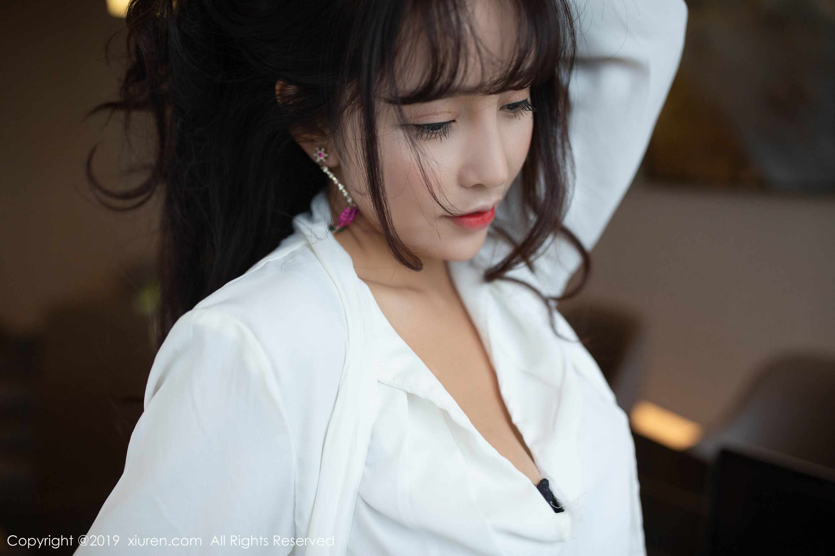 陶喜乐_lele《白衬衫黑丝制服》 [秀人XIUREN] No.1776 写真集