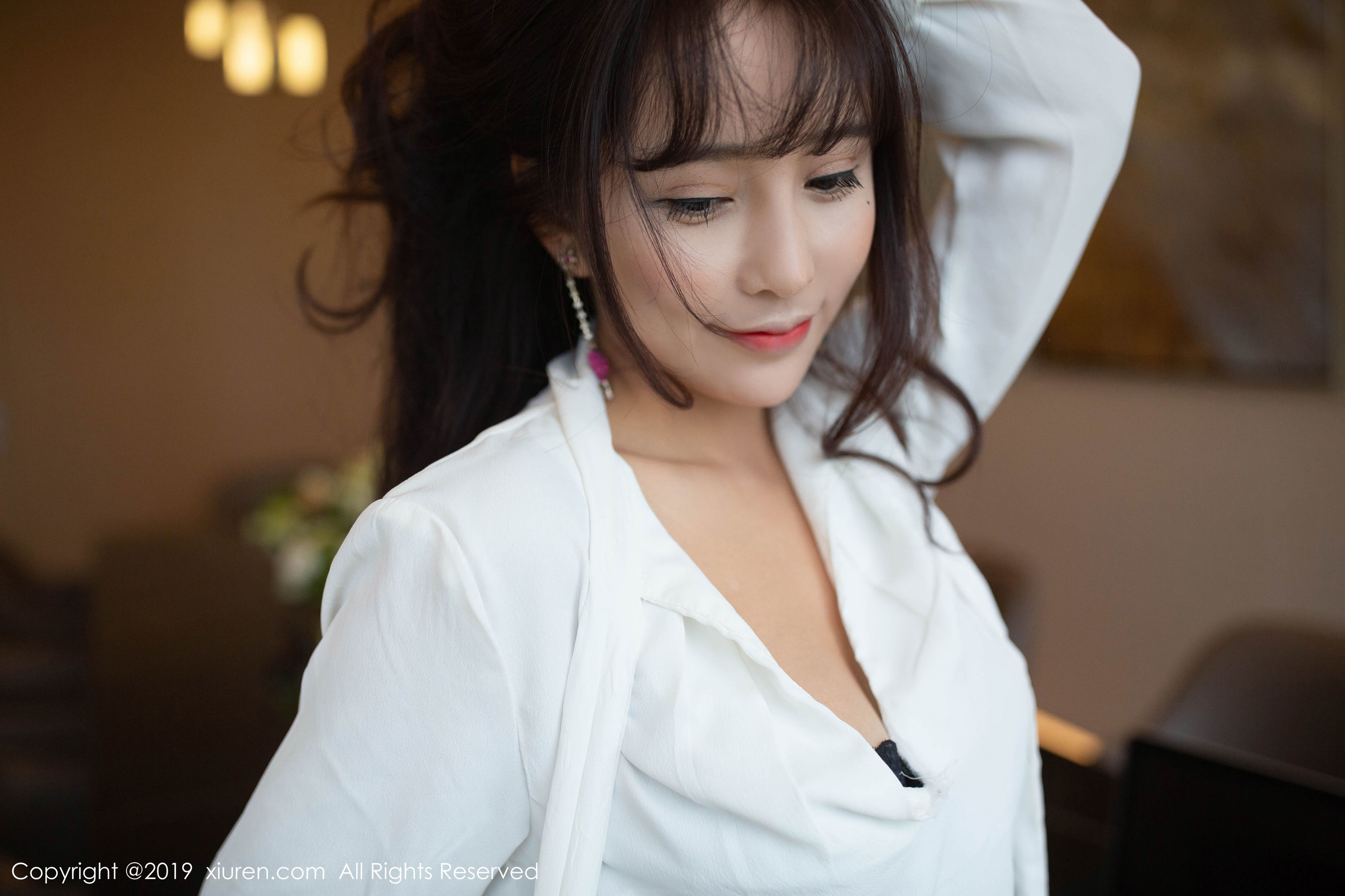 陶喜乐_lele《白衬衫黑丝制服》 [秀人XIUREN] No.1776 写真集