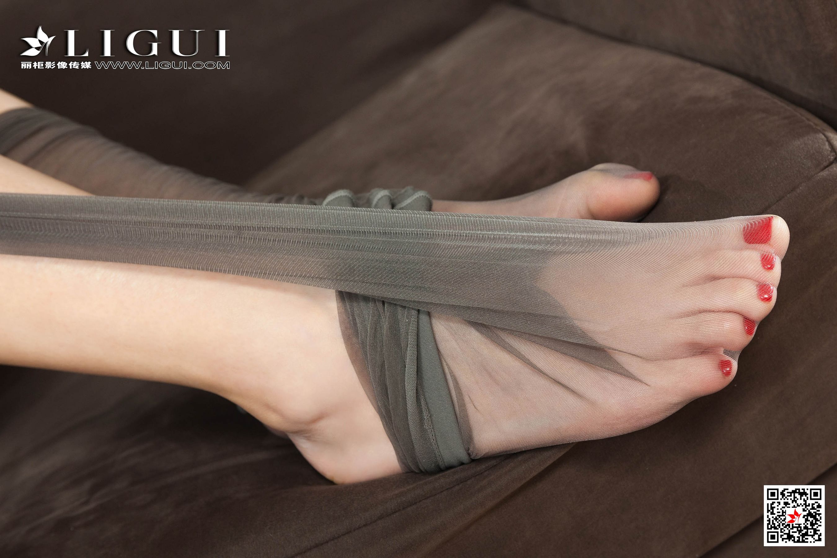 Model 豆豆《灰丝丽人美足》 [丽柜Ligui] 写真集