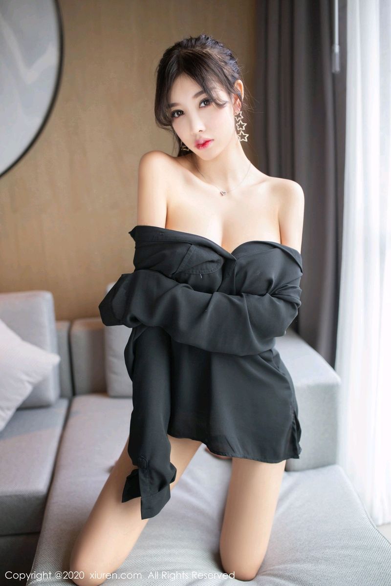 [XiuRen秀人网] 性感女神杨晨晨sugar男友黑衬衫内衣诱惑写真 No.2151