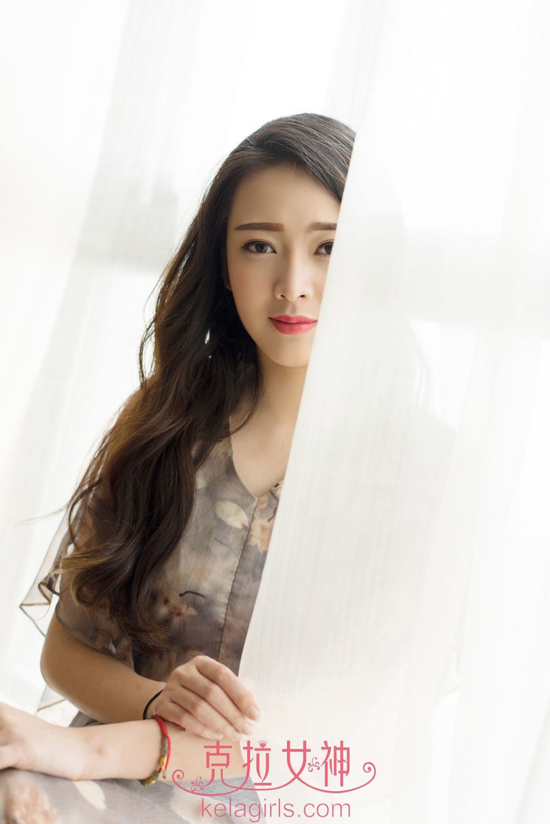 [KelaGirls克拉女神] 美女模特珊珊性感的斑马黑白条纹内衣秀主题写真