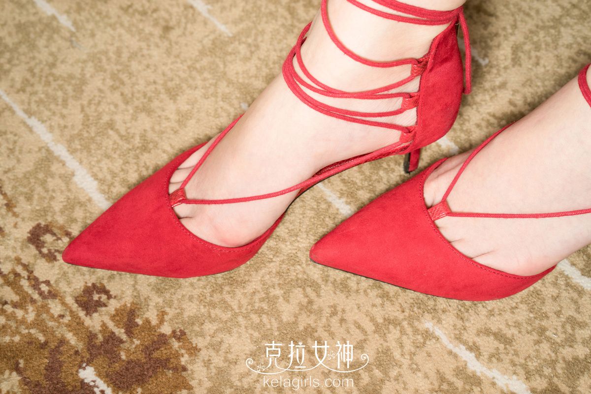 [Kelagirls克拉女神] 美女模特珊珊素人红绳绕趾素人系列足控福利写真