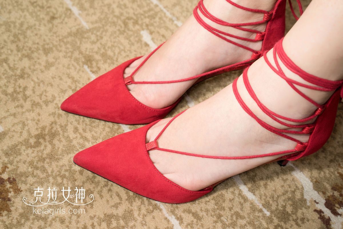 [Kelagirls克拉女神] 美女模特珊珊素人红绳绕趾素人系列足控福利写真