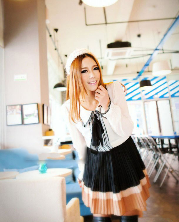 清纯可爱美女莎莎漂亮仙女裙写