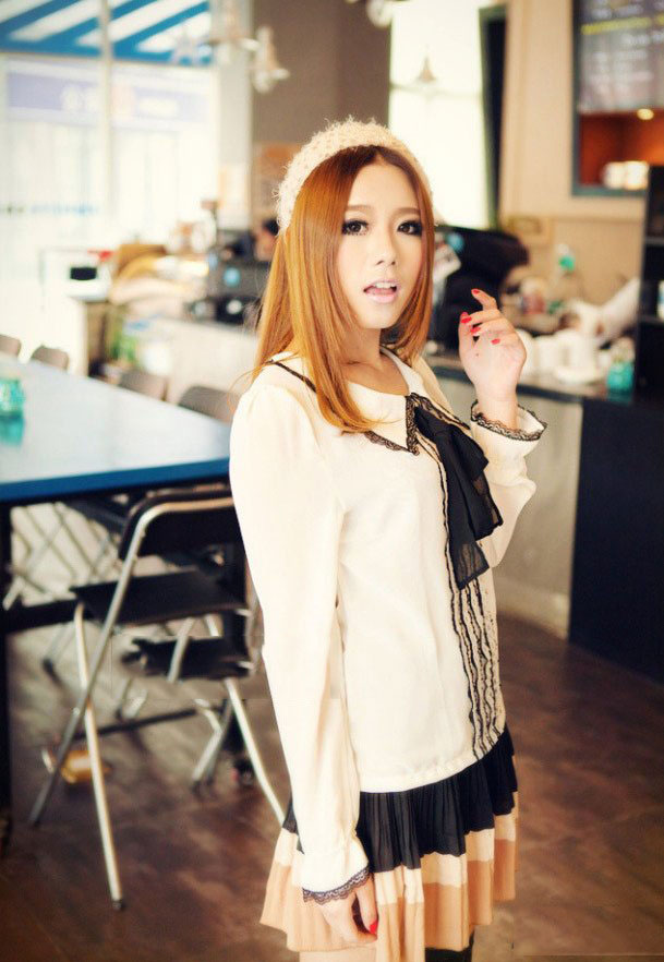 清纯可爱美女莎莎漂亮仙女裙写