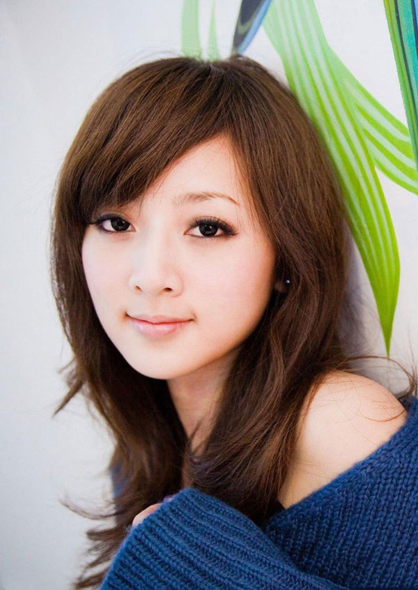 果子MM深蓝连体毛衣清纯写真