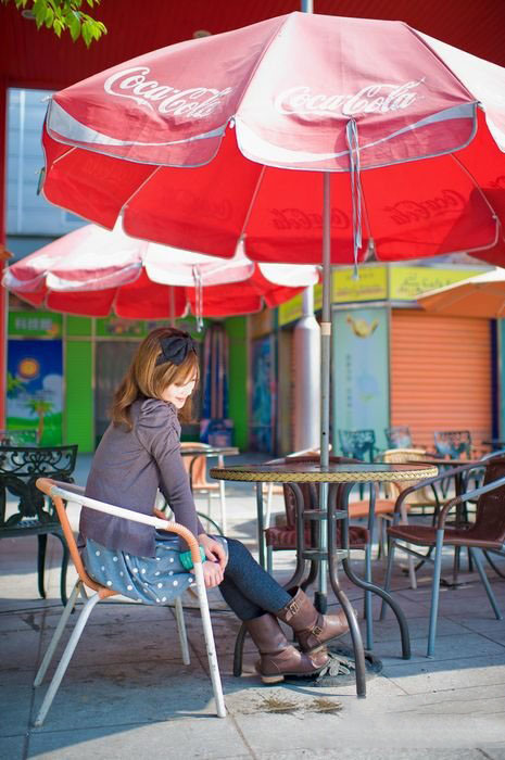 清纯美眉果子 户外时尚服饰写真