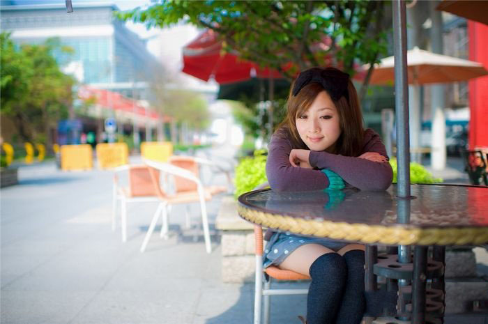 清纯美眉果子 户外时尚服饰写真