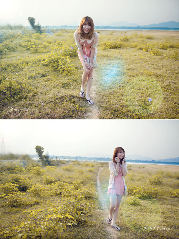 粉嫩美女清纯户外迷人唯美写真