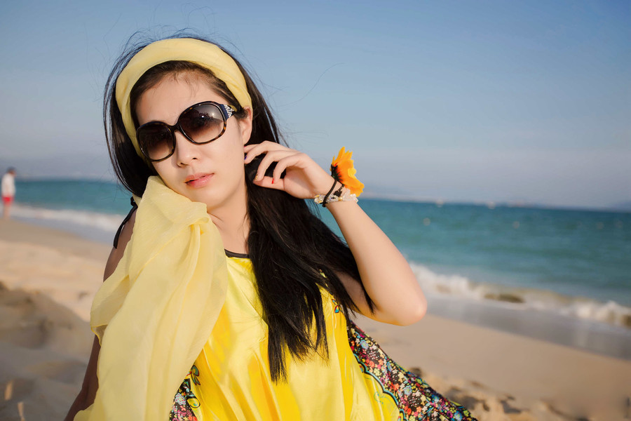 清纯美女三亚迷人写真