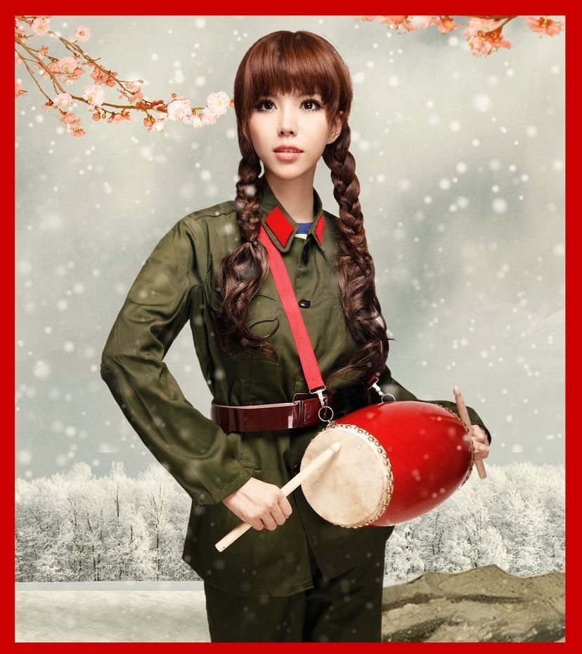 宅男女神叶梓萱扮处女座卡牌