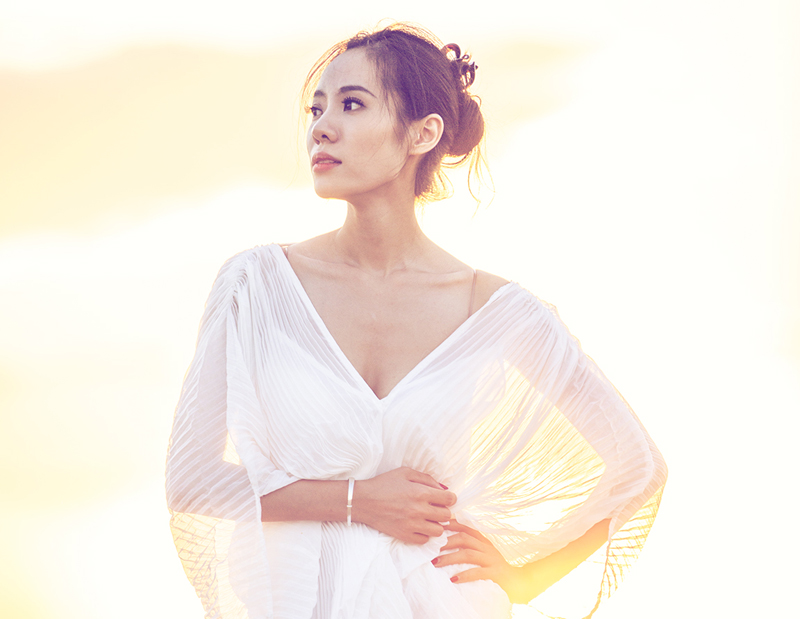 夕阳下的唯美写真