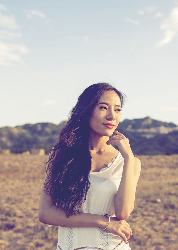 夕阳下的唯美写真