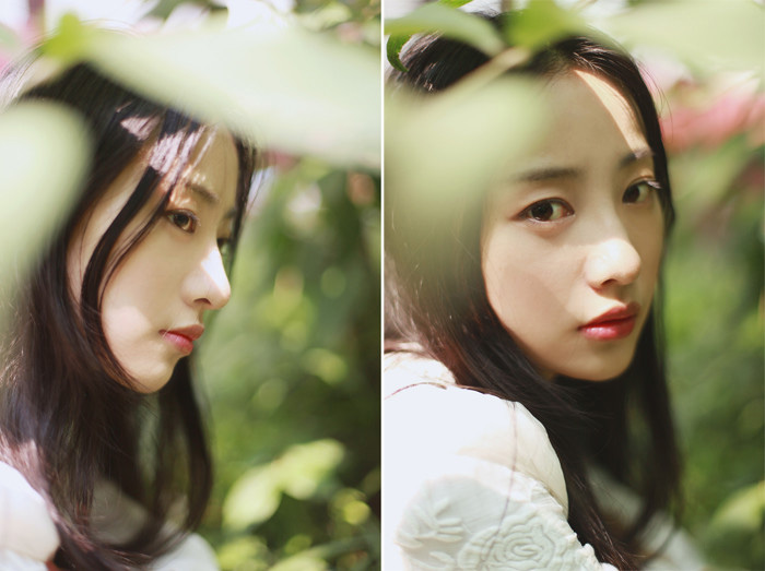 靓丽白衣女孩唯美写真