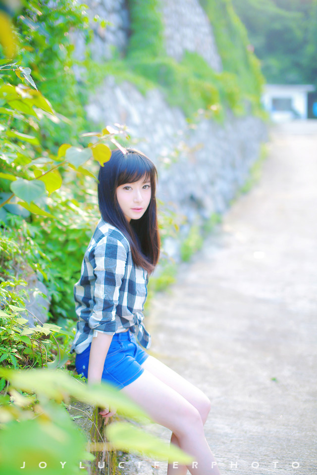 长腿美女的小清新写真图片