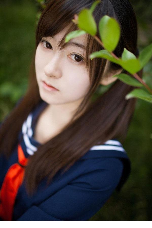 貌美如花水手服妹子很萌