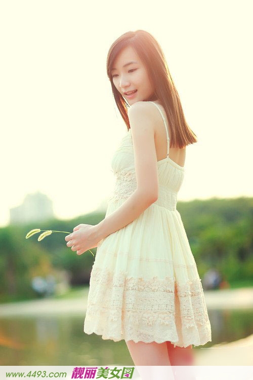 唯美户外摄影之夕阳西下妹子在天涯