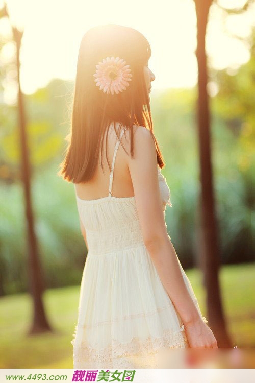 唯美户外摄影之夕阳西下妹子在天涯