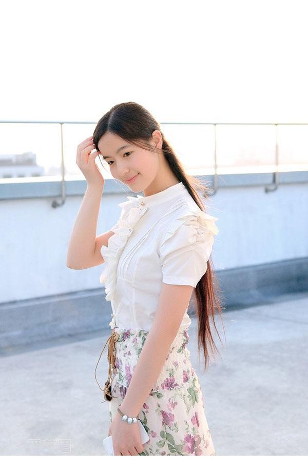 小清新抓住阳光的美丽