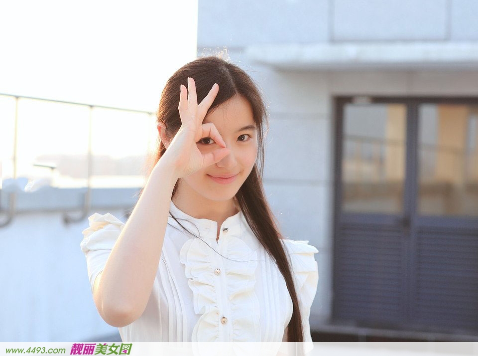 小清新抓住阳光的美丽