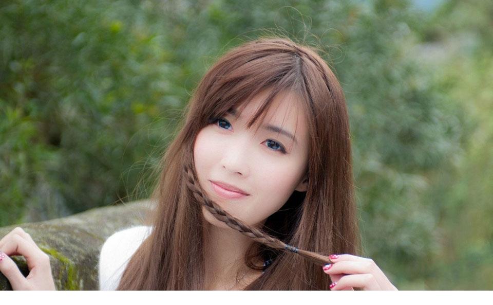 巧笑倩兮至真至纯靓女