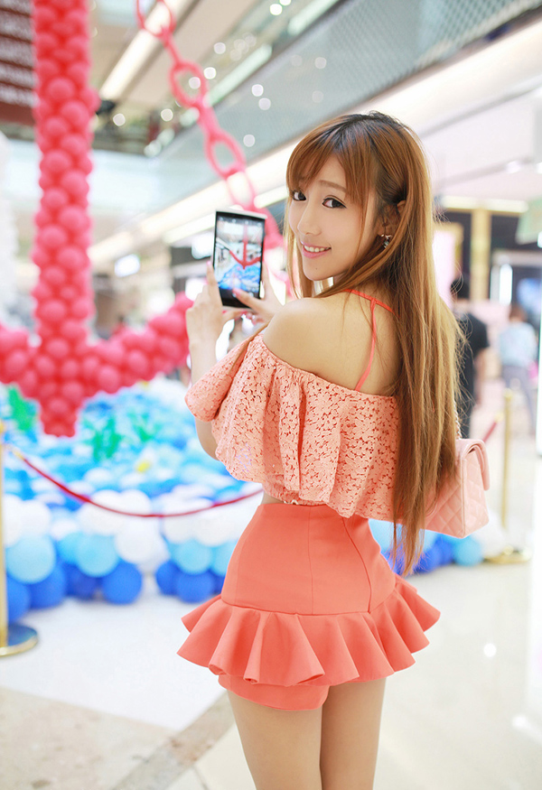 甜美女王唯美街拍