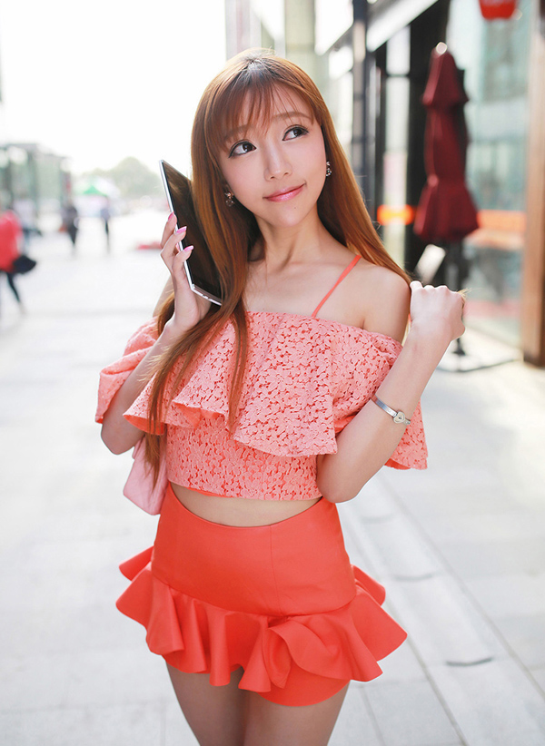 甜美女王唯美街拍