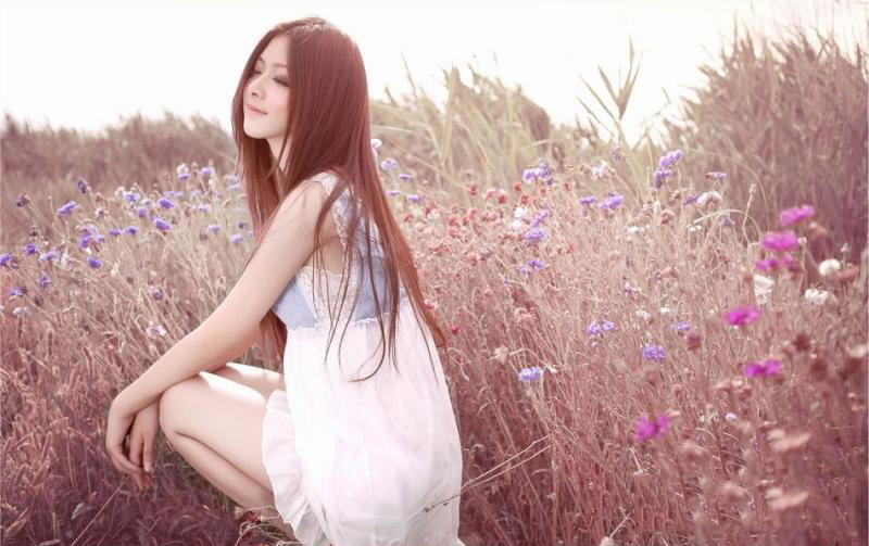 超强美少女模特户外唯美写真照