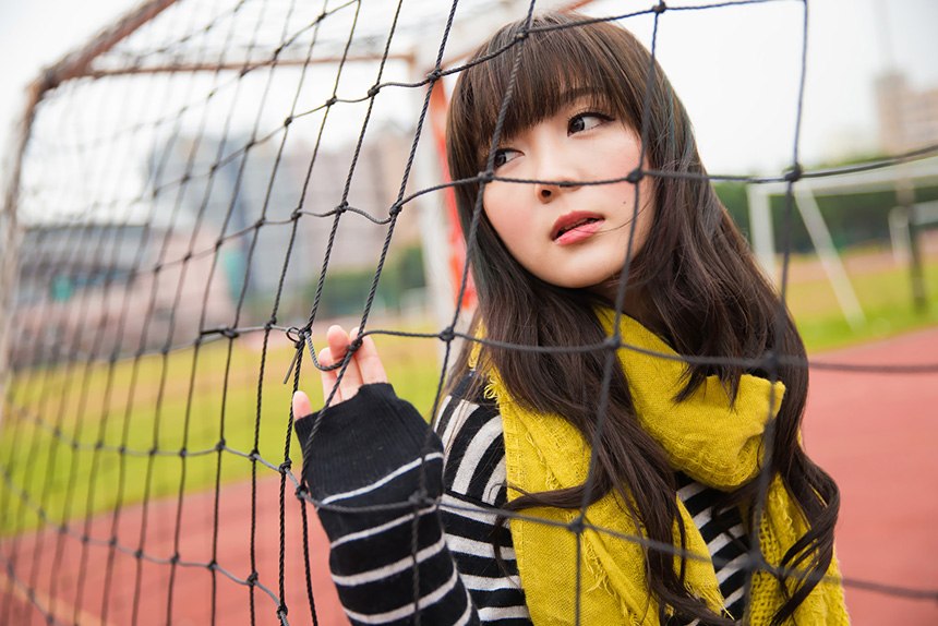 清纯甜美美女操场唯美写真