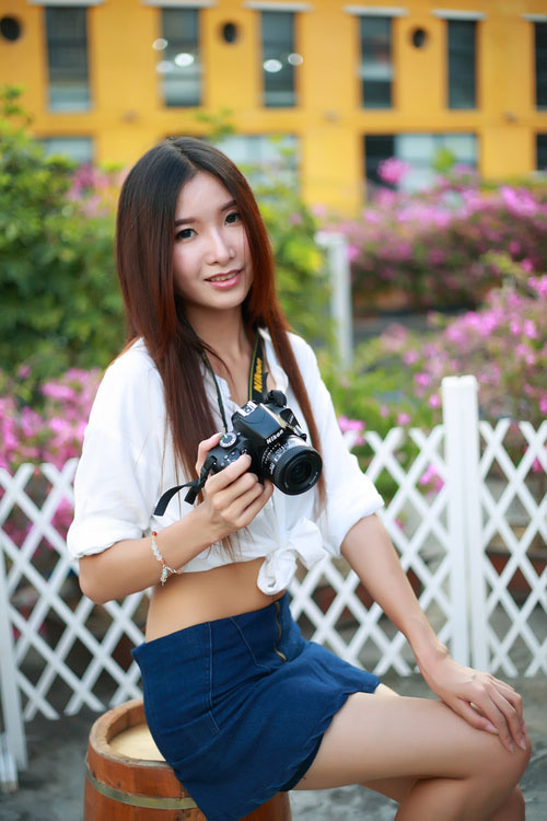 记录下晚秋的可爱少女