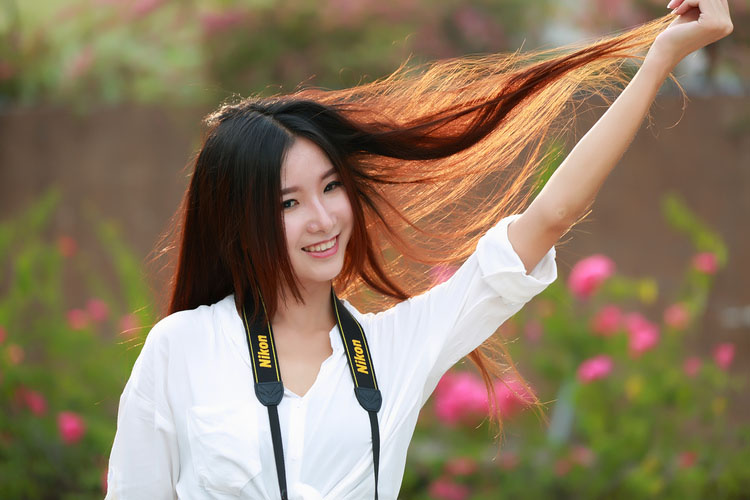 记录下晚秋的可爱少女