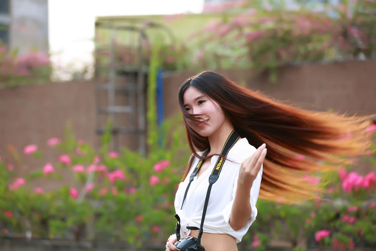 记录下晚秋的可爱少女