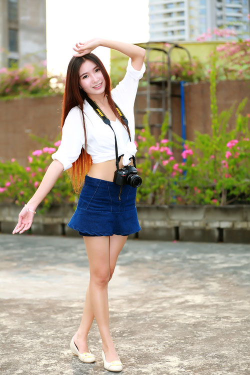 记录下晚秋的可爱少女