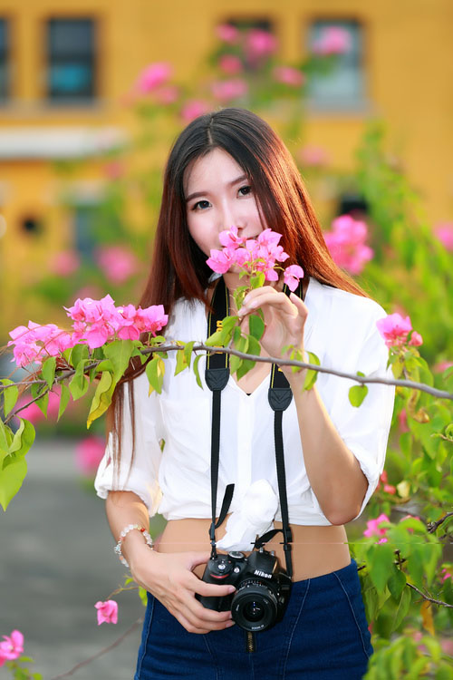 记录下晚秋的可爱少女