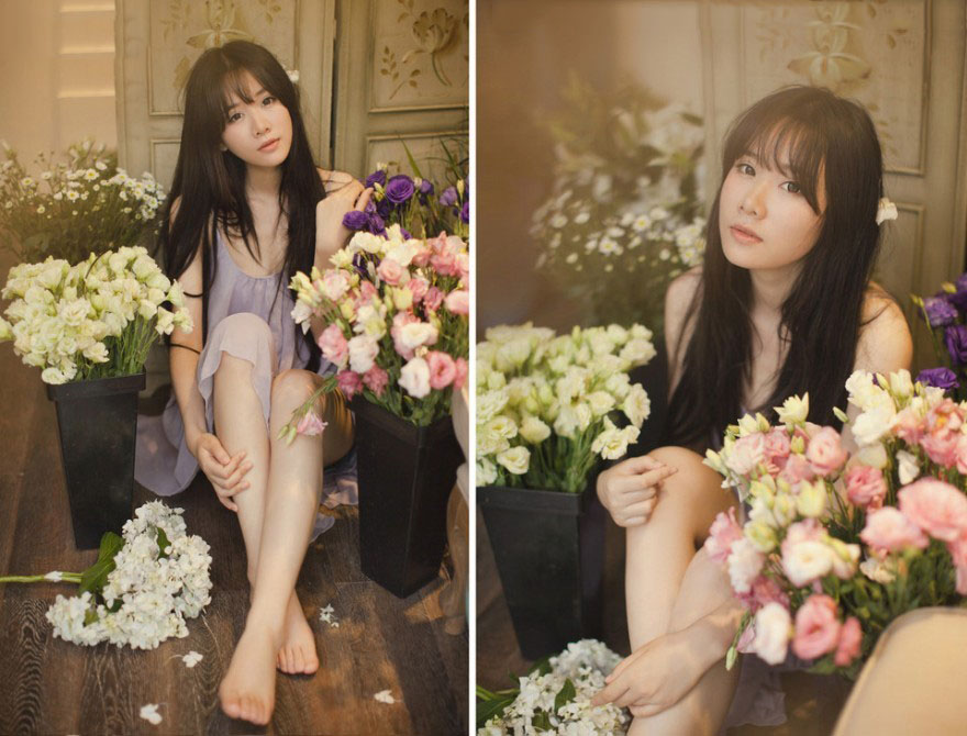 爱上蔷薇花的纯美姑娘