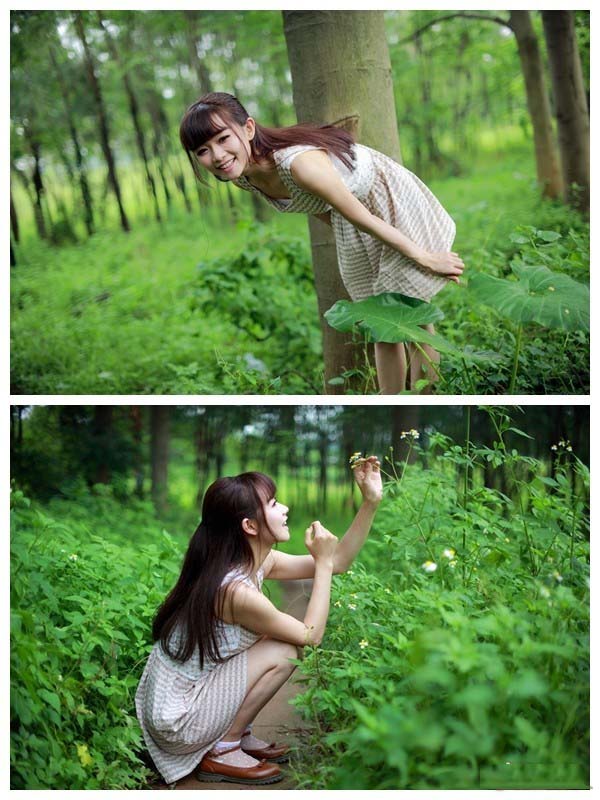 清纯MM美丽女生户外写真