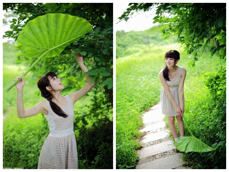 清纯MM美丽女生户外写真