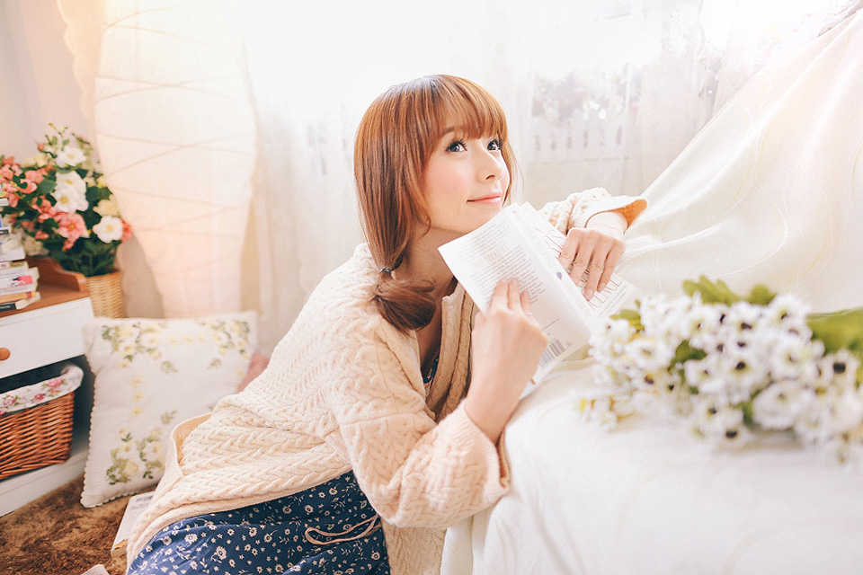 甜美田园美少女唯美写真