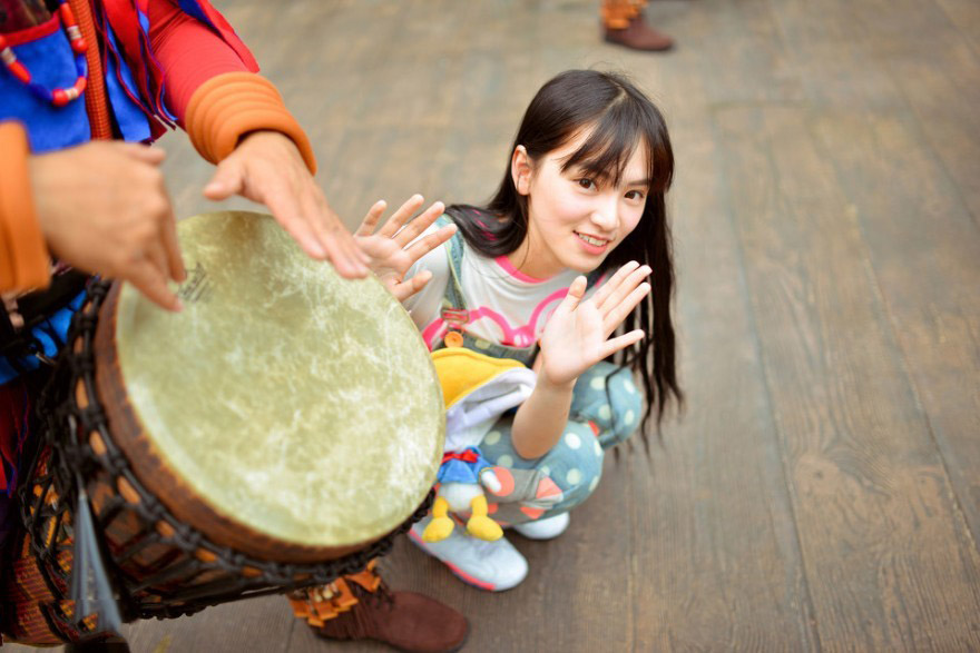 清甜女生游玩记