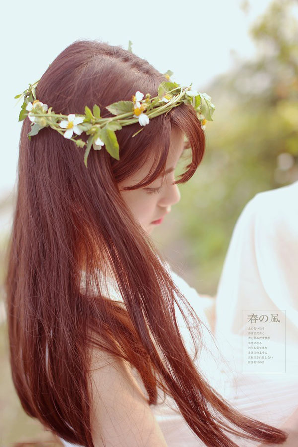 蜜桃般的甜美女生